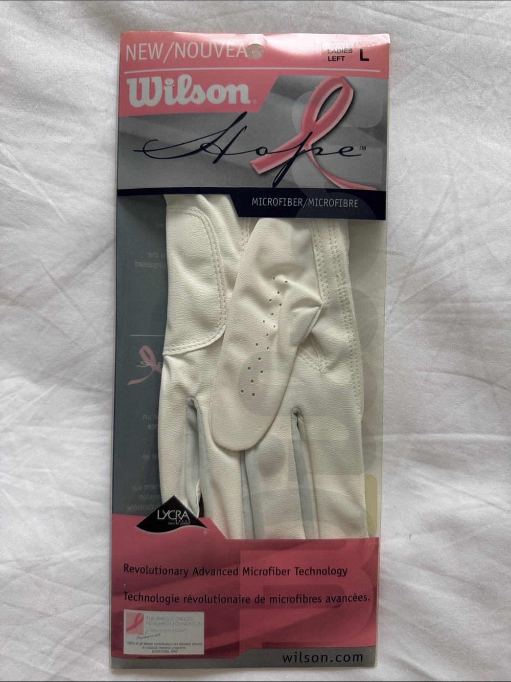 Wilson Hope Women's Left Golf Glove - White